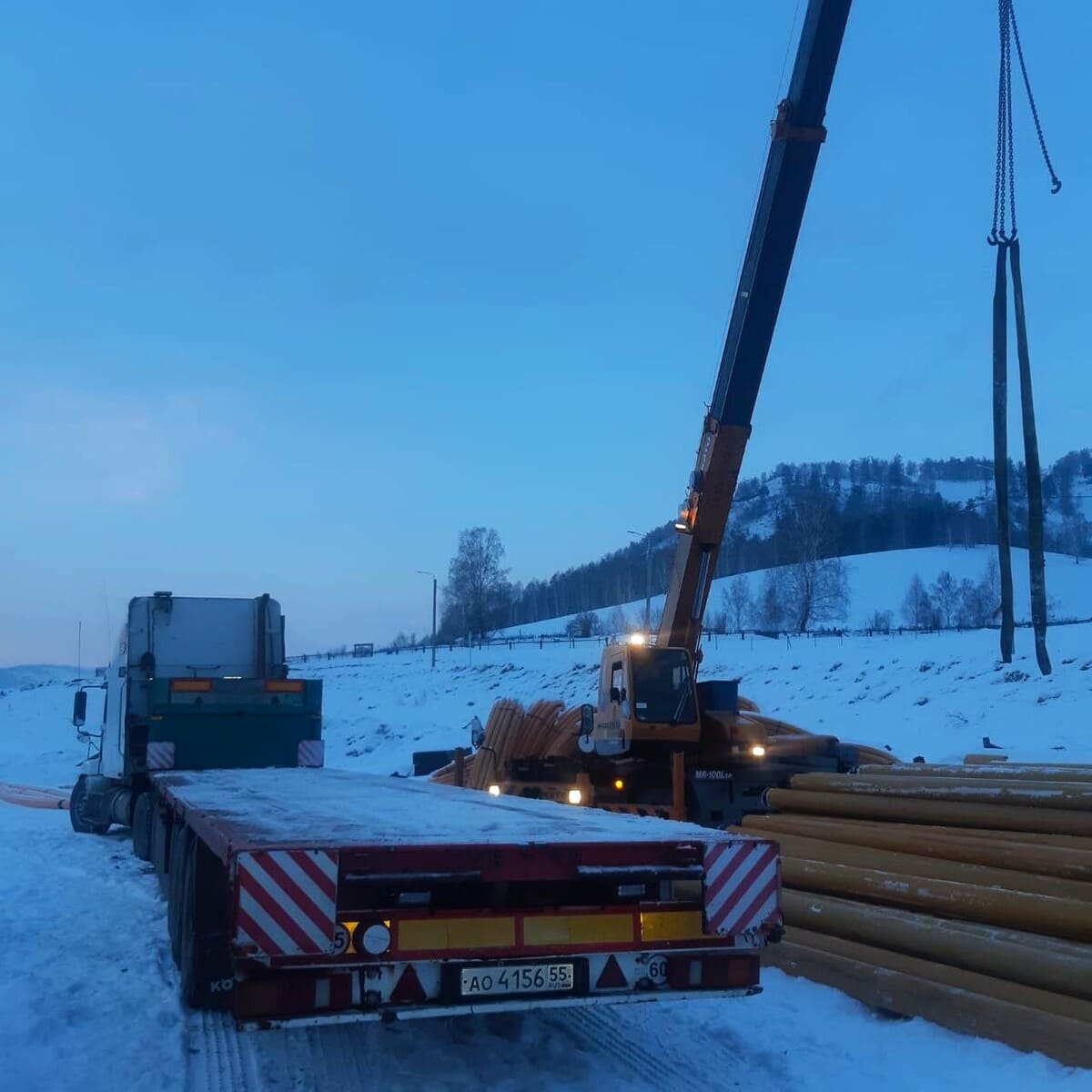 Распределительный газопровод в с. Точильное Смоленского района Алтайского края